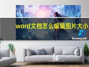 word文档怎么编辑图片大小（word文档怎么编辑图片）