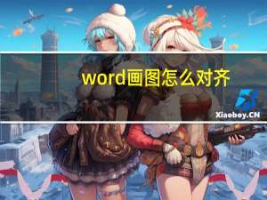 word画图怎么对齐（word画图）