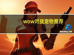 wow对战宠物推荐