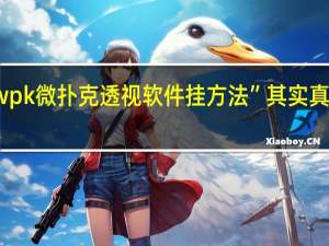 wpk微扑克透视软件挂方法”其实真的有挂