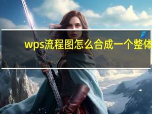 wps流程图怎么合成一个整体（wps流程图怎么编辑）