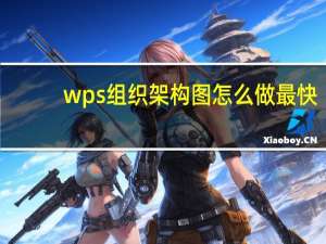wps组织架构图怎么做最快（wps组织架构图怎么做）
