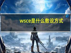 ws ce是什么敷设方式