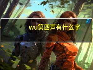 wu第四声有什么字