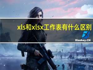 xls和xlsx工作表有什么区别