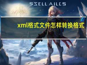 xml格式文件怎样转换格式（xml格式文件转换excel）