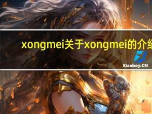 xongmei 关于xongmei的介绍