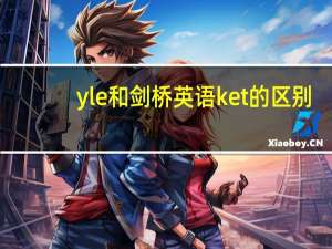yle和剑桥英语ket的区别