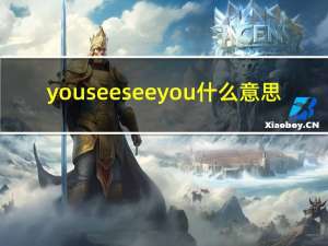 you see see you什么意思