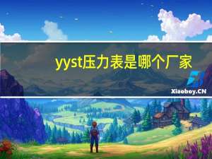yyst压力表是哪个厂家