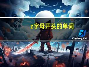 z字母开头的单词