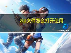 zip文件怎么打开使用（zip文件怎么打开）