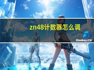 zn48计数器怎么调（zn48）