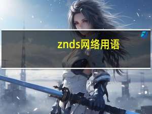 znds网络用语（znds网）