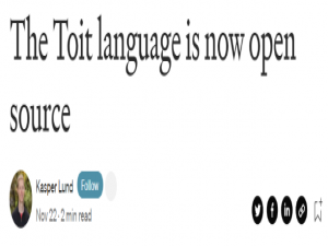 编程语言界再添新锐，Google 前工程师开源 Toit 语言