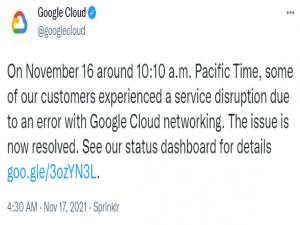 漏洞6个月未修补，谷歌云全球宕机2小时