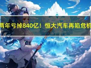 两年亏掉840亿！恒大汽车再陷危机：“中东大哥”暂停注资