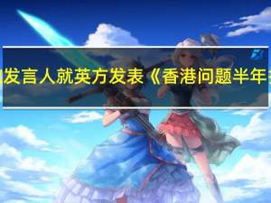 中国驻英国使馆发言人就英方发表《香港问题半年报告》答记者问