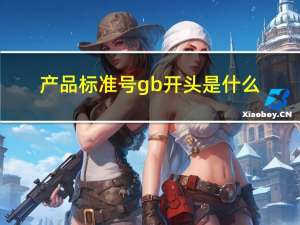 产品标准号gb开头是什么（产品标准号是什么）