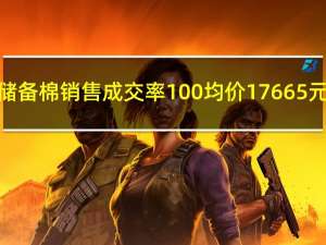 储备棉销售成交率100% 均价17665元/吨