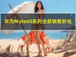 华为Mate60系列全款销售秒光