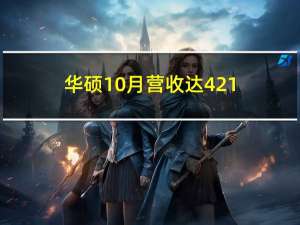 华硕10月营收达421.24亿新台币同比增长4.48%