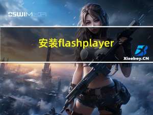 安装flashplayer（安装flash播放器）