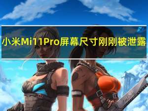 小米Mi 11 Pro屏幕尺寸刚刚被泄露