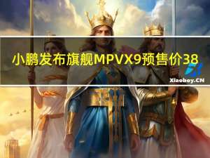 小鹏发布旗舰MPV X9预售价38.8万元起