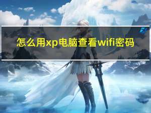 怎么用xp电脑查看wifi密码（xp电脑查看wifi密码）