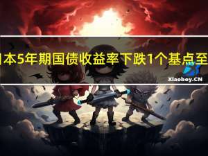 日本5年期国债收益率下跌1个基点至0.360%