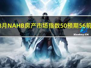 美国8月NAHB房产市场指数 50预期56前值56