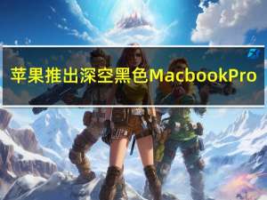 苹果推出深空黑色Macbook Pro