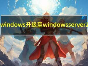 请将windows升级至windows server2008（请将windows升级至windows vista）