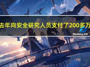 谷歌去年向安全研究人员支付了200多万美元