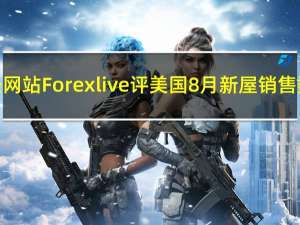 财经网站Forexlive评美国8月新屋销售数据