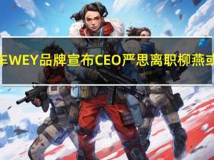 长城汽车WEY品牌宣布CEO严思离职 柳燕或将接任