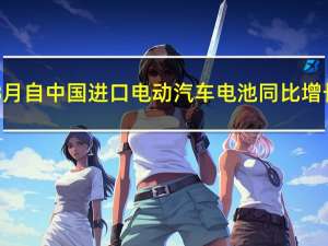 韩国前8月自中国进口电动汽车电池同比增长近115%