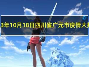 2023年10月18日四川省广元市疫情大数据-今日/今天疫情全网搜索最新实时消息动态情况通知播报