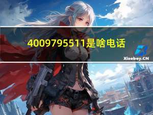 4009795511是啥电话（4009795511）