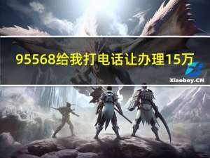 95568给我打电话让办理15万（95568给我打电话）