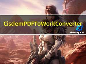 Cisdem PDF To Work Converter(PDF转换Word工具) V6.0.0 Mac破解版（Cisdem PDF To Work Converter(PDF转换Word工具) V6.0.0 Mac破解版功能简介）
