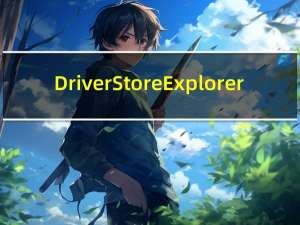 DriverStore Explorer(DriverStore清理) V0.9.10 官方版（DriverStore Explorer(DriverStore清理) V0.9.10 官方版功能简介）