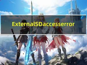 External SD access error
