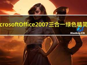 Microsoft Office2007 三合一 绿色精简版（Microsoft Office2007 三合一 绿色精简版功能简介）