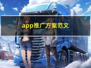 app推广方案范文（app推广方案书）