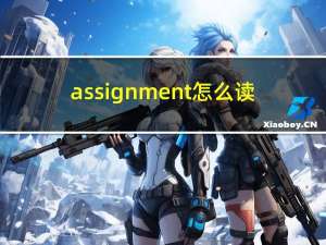 assignment怎么读（assignment）