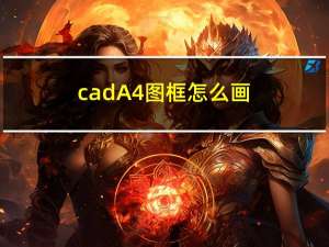 cadA4图框怎么画（cada4纸图框怎么画）