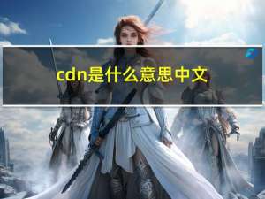 cdn是什么意思中文（cdn是什么）