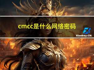 cmcc是什么网络密码（cmcc是什么）